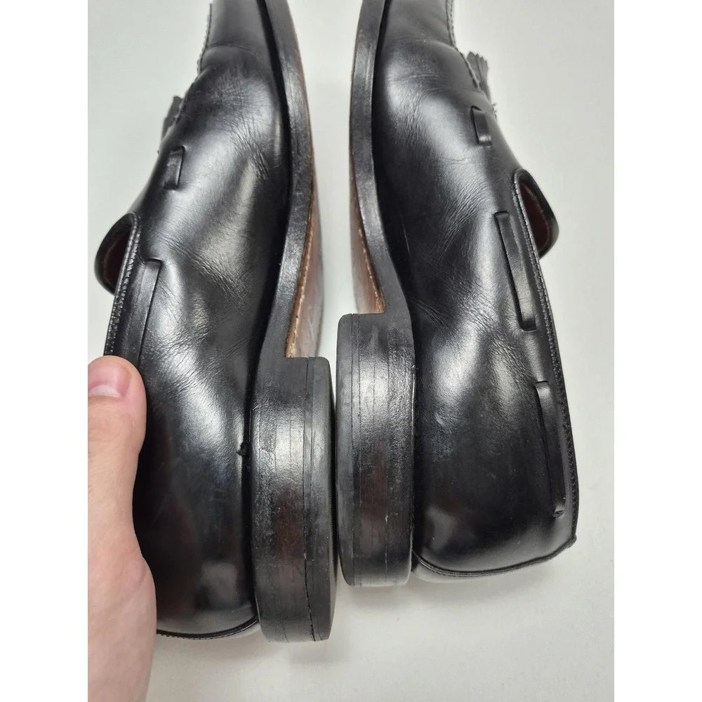 Allen Edmonds Shoes Mens Size 8 E Black Grayson Tassel Loafers Leather Made USA